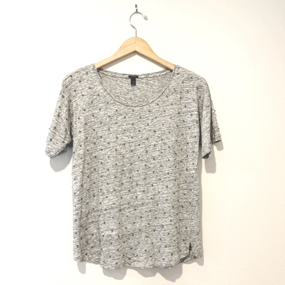 J. Crew Tops - J. Crew Sequin Grey Top Tee Shirt